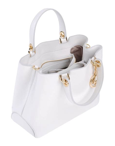 white and tan mk purse|michael kors white purse small.